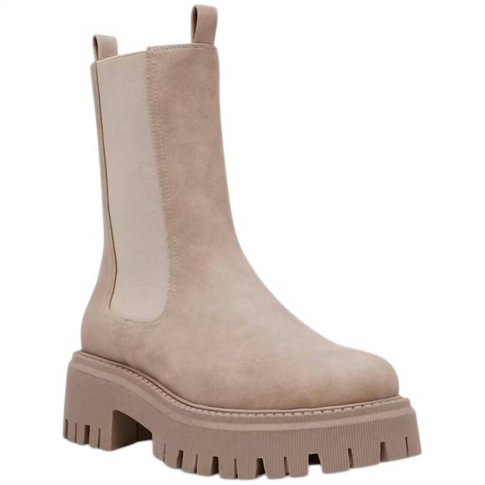 NEW DOLCE VITA women's garden lug boots in lightt beige